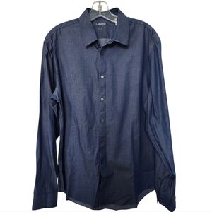 Calvin Klein Blue Casual Button Down Shirt
